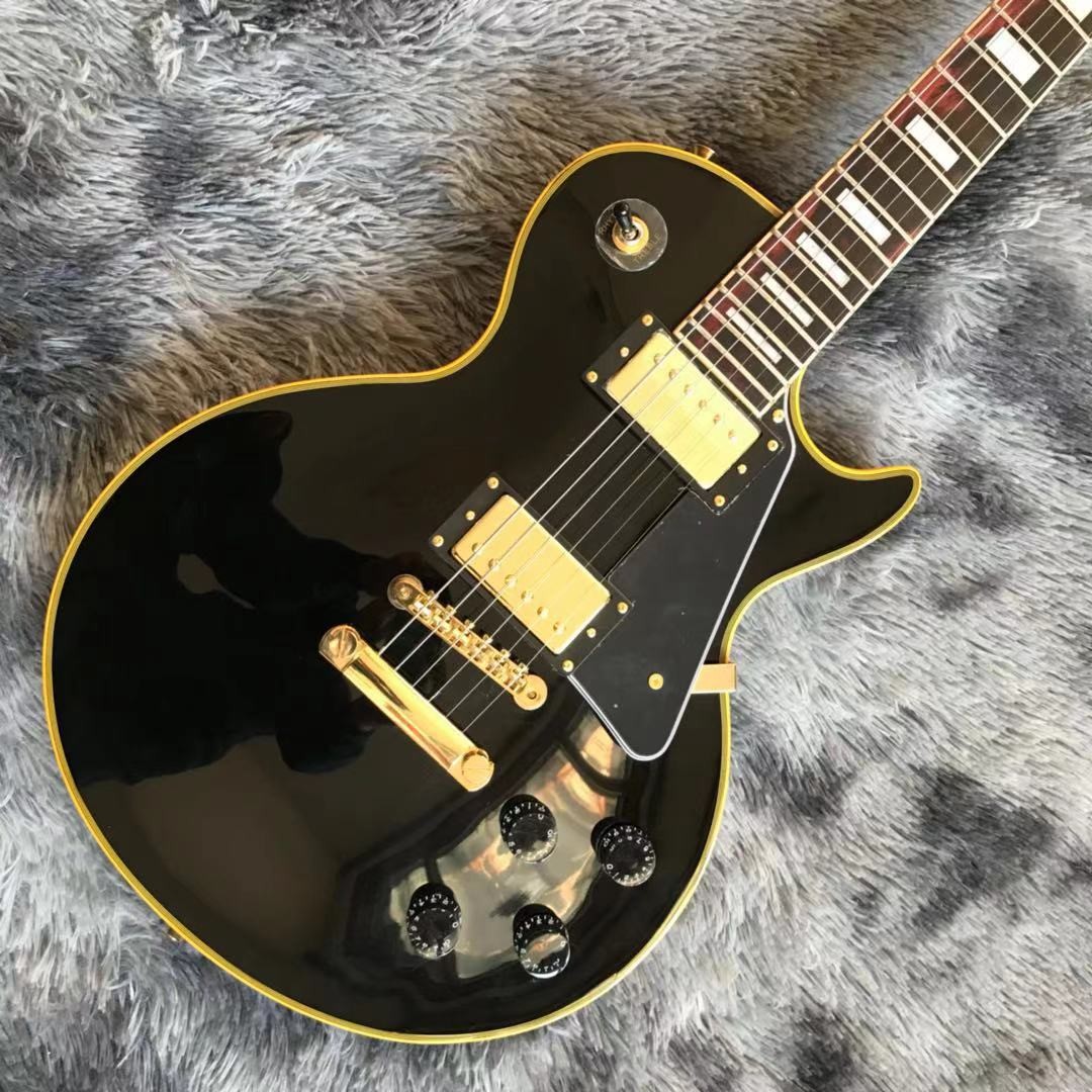 Custom OEM LP electric guitar in black