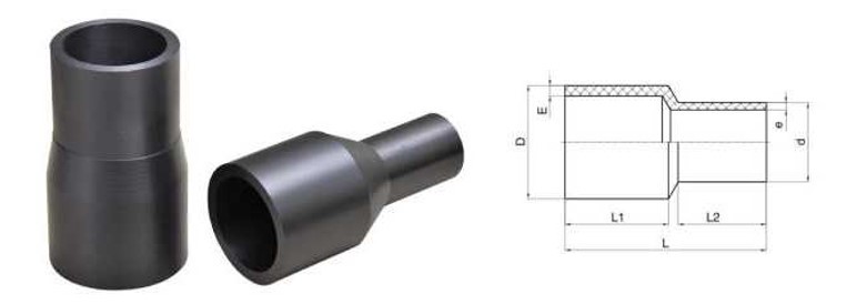 Butt Fusion Reducer PE Fusion Fittings