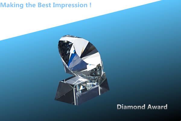 diamond awards/crystal diamond award/crystal 3D laser awards/diamond crystal