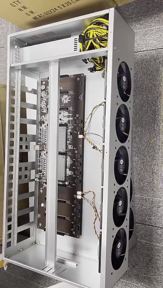 2000w 3060 3070 GPU Mining Case 3090 Pc Server Chassis 8 Gpu Mining Rig Case