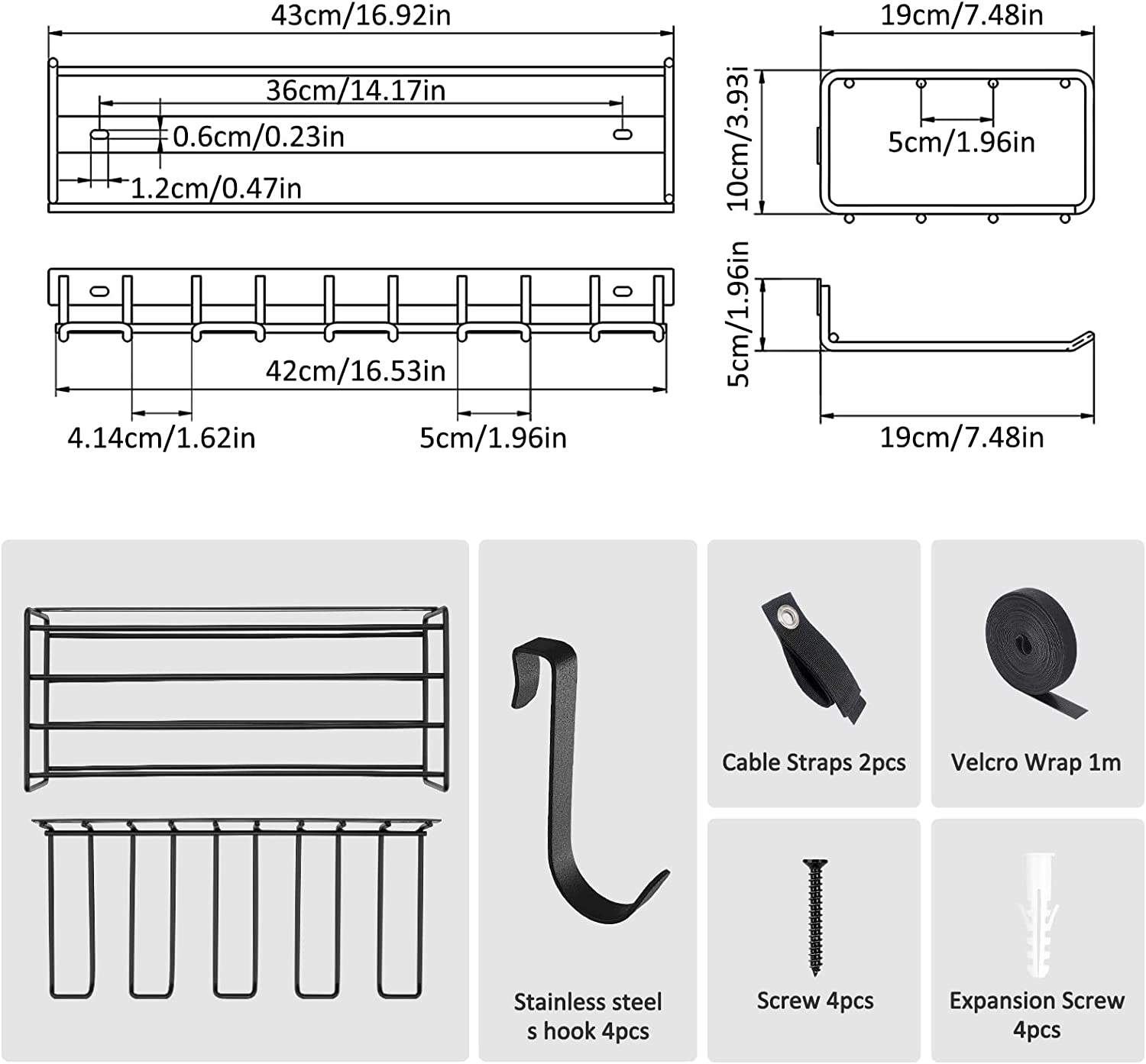 Efficiently Store Tools Cordless Drill Tools Organizer and Storage Rack for Garage