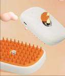 Factory Wholesale 3 in 1 Steam Brush For Pet Massage Cleaning Water Spray Hot