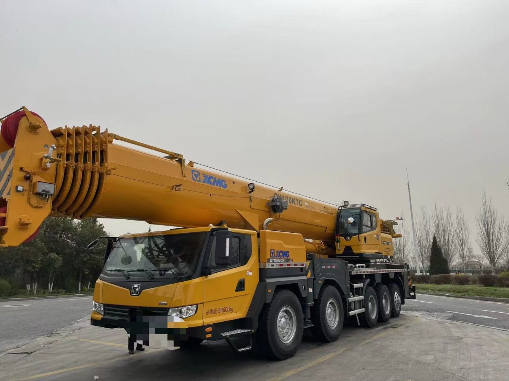 Brand Official Factory Lifting Capacity 100ton Maximum Lifting Height 75m Total Weight Boom Truck Crane Trucks Mobile Crane QY100K7C in Stock