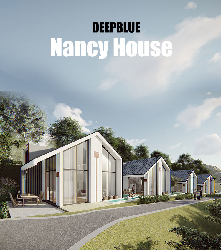 Prefab Light Steel Frame House Hotel Unit Optimal Integration With Landscape