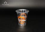 Iced Drink Disposable Clear Plastic Drinking Cups Cutsomized Logo
