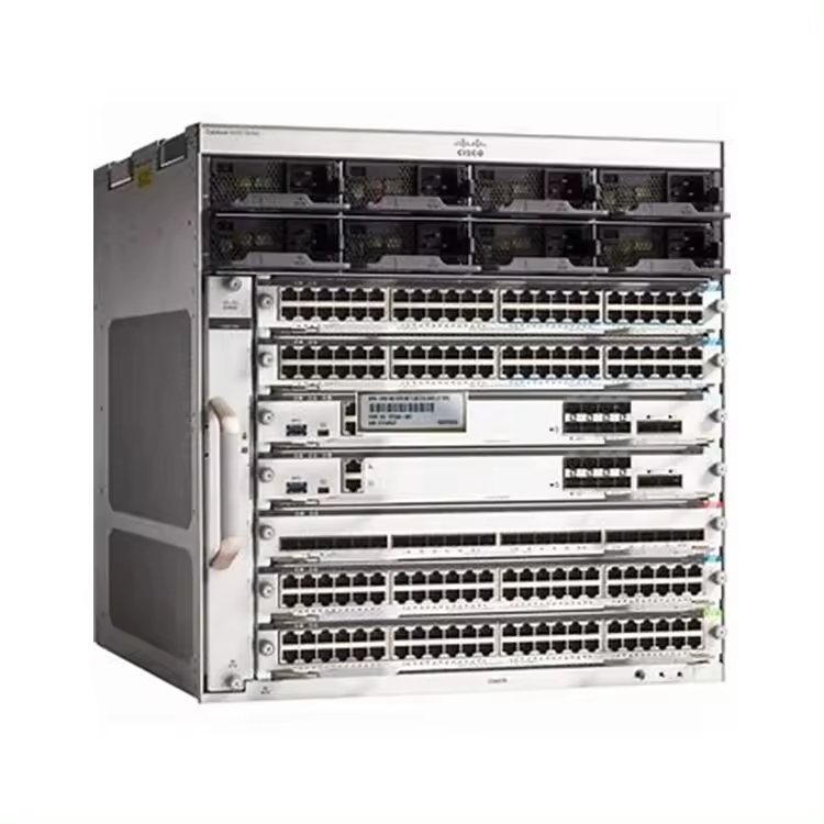 Stock 9400 Series 7 Slot End 10G Core Switch Chassis C9407R with 3200W AC Power Supplies
