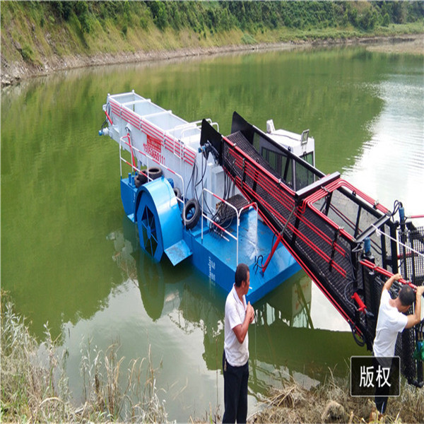 3CBM Aquatic Weed Harvester Water Hyacinth Mowing Vessel Reed Cutting Ship