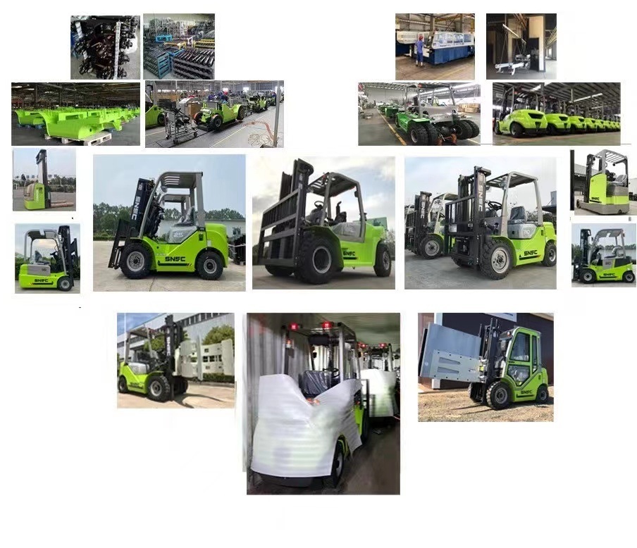 Brand New 48V Battery 2.5ton Electric Forklift with Super Elastic Solid Tire