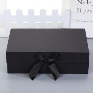 Quality Custom Logo Printing Paper Magnetic Closure Gift Box With Ribbon Luxury Style wholesale