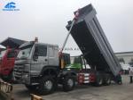 25 Cubic Meters 40T HW76 Cabin Heavy Tipper Truck