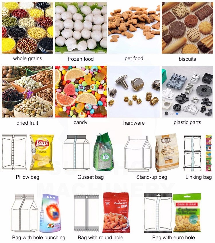 Automatic Rice Chin Peanut Packing Machine With Multi Head Weigher