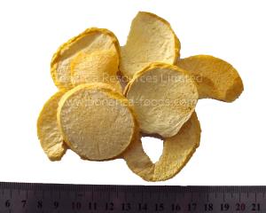 Quality Freeze Dried Peach Chips green and safe Chinese instant fruit Nothing Added wholesale