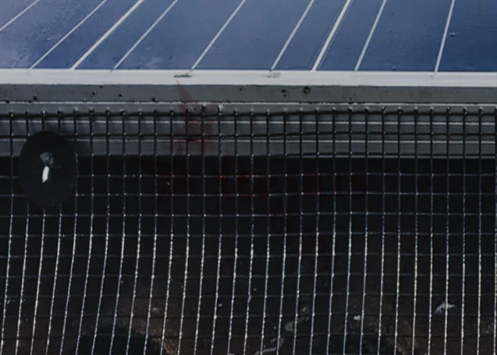 8''X100ft X1/2" Hole Pvc Coated Solar Panel Bird Proofing Mesh Netting Black