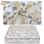 Colour Printed Flower Tricot Mattress Fabric Custom Knitted Anti Sensitive