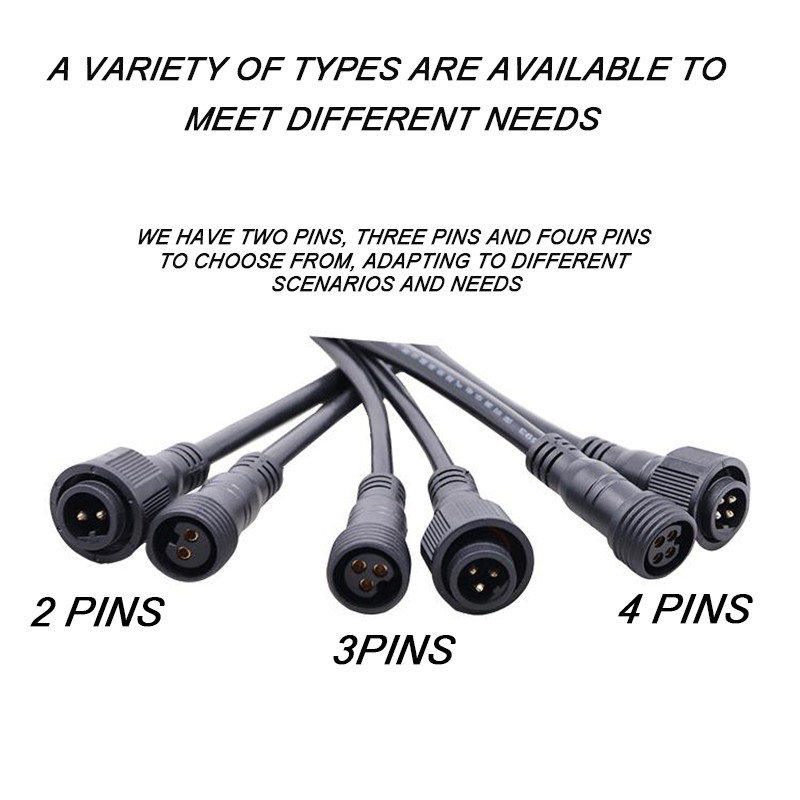IP65 Waterproof Wire Connectors Male To Female For LED Street Light