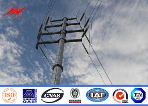 Quality Hot Dip Galvanized Steel Power Pole / Electrical Line Pole 5-300KM/H wholesale