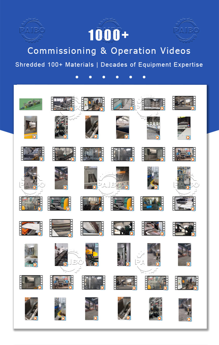 Waste Metal Shredding Machine Metal Crusher Double Shaft Shredder For Recycling Brass/Copper/Aluminum Materials