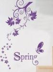 Decorative Designer Personalised Wall Flower Stickers G035