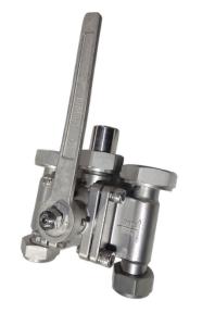 Quality OEM Cryogenic Three Way Ball Valve Stainless Steel With Burst Disk wholesale
