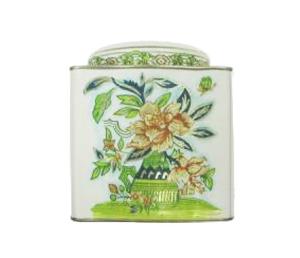 Quality Full Color 0.35mm tinplate Inner Coated Flower Tea Canister wholesale