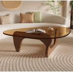 12mm Thickness Coffee Glass Table Living Room Creative Dining Table Top Glass