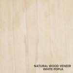 Natural White Poplar Wood Veneer Size 2440*1220mm Thickness 0.4mm For Furniture