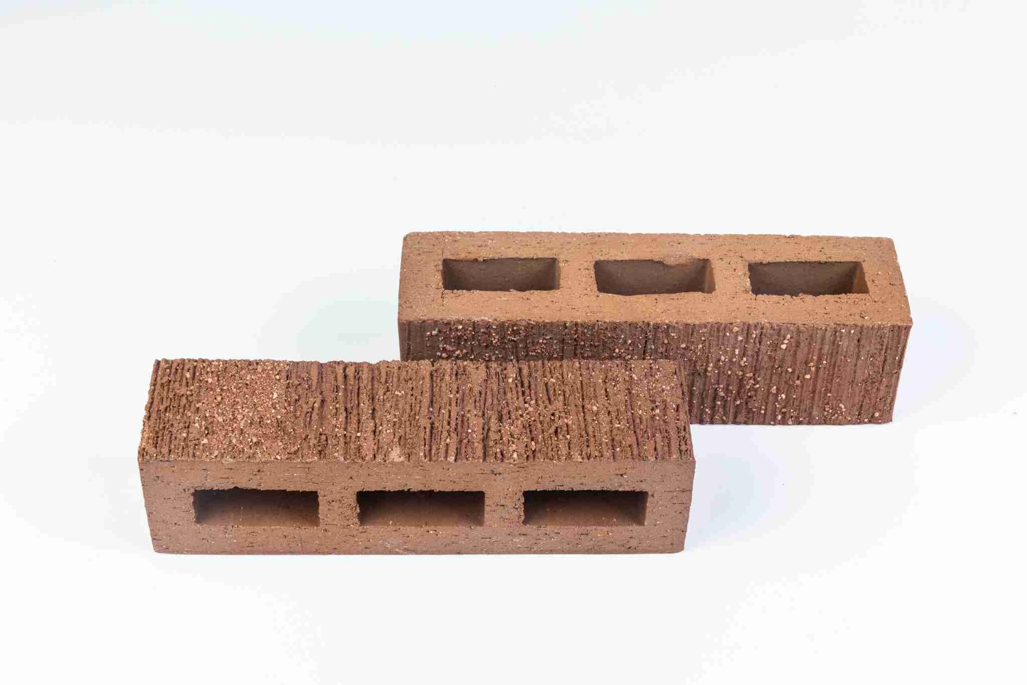 Sandblast texture clay brick for exterior wall building