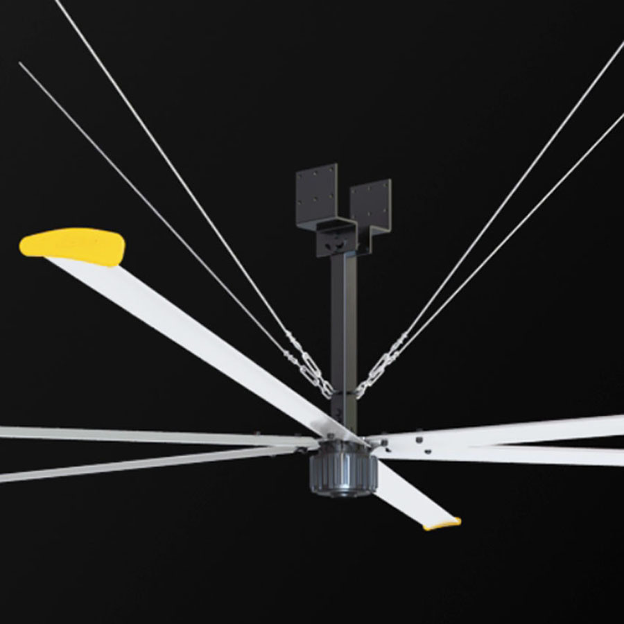 20 Feet Hvls Air Gearless BLDC Ceiling Fan 1.5kw For Air Ventilation