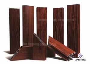 Quality Wood Finish Aluminium Frame Profile , Customized Aluminum Extrusion Profiles wholesale