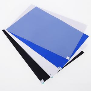 Quality Customized Cleanroom Disposable Adhesive Laminated peel off transparent white blue sticky mat wholesale