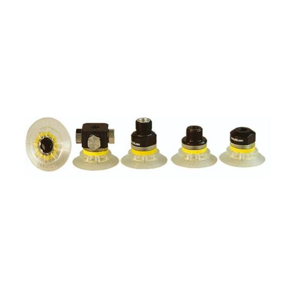 M5 Male Handing Robotic Arm Parts , Industrial Flat F15 Silicone Vacuum Suction