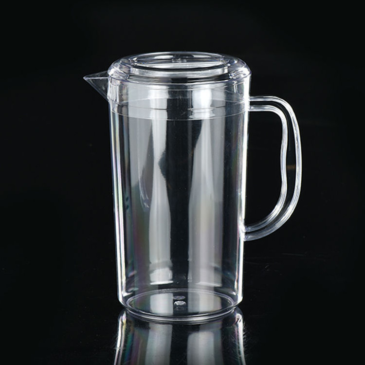 Large Capacity Plastic Beer Pitcher Heat Resistant Plastic Water Jug With Lid 70oz