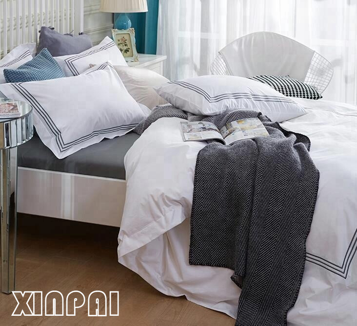 60 Count Pure Clothes Cotton Bedding Set for Comfortable Sleep in Hotels