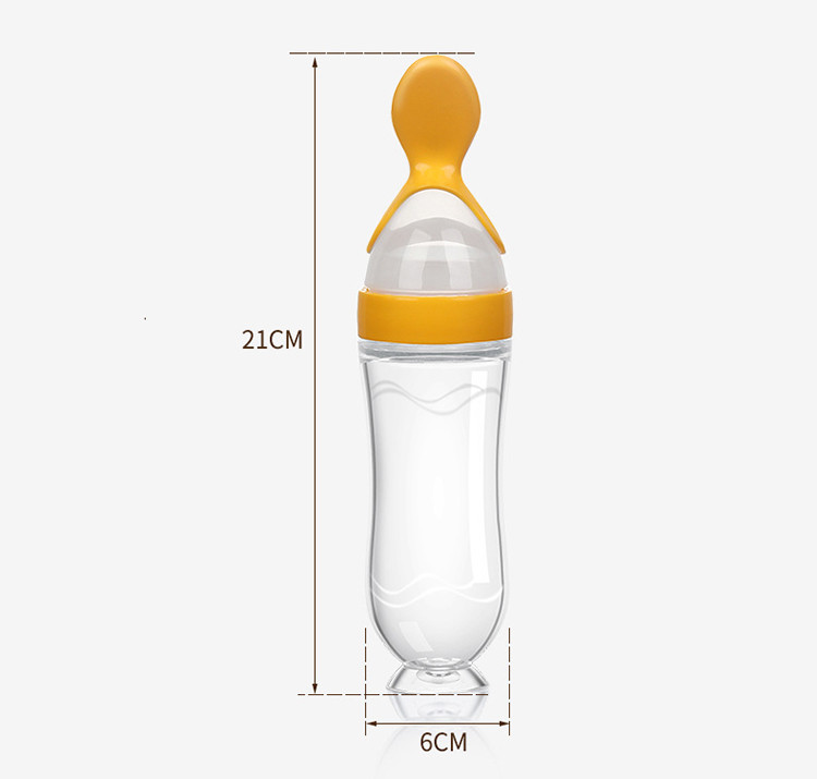 Baby Silicone Squeeze Spoon 90ml Children'S Food Complementary Bottle
