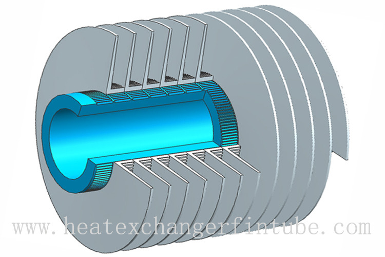 Tension wound type L- knurled(KL) aluminum fin Cooling tube, OD1''X14bwg
