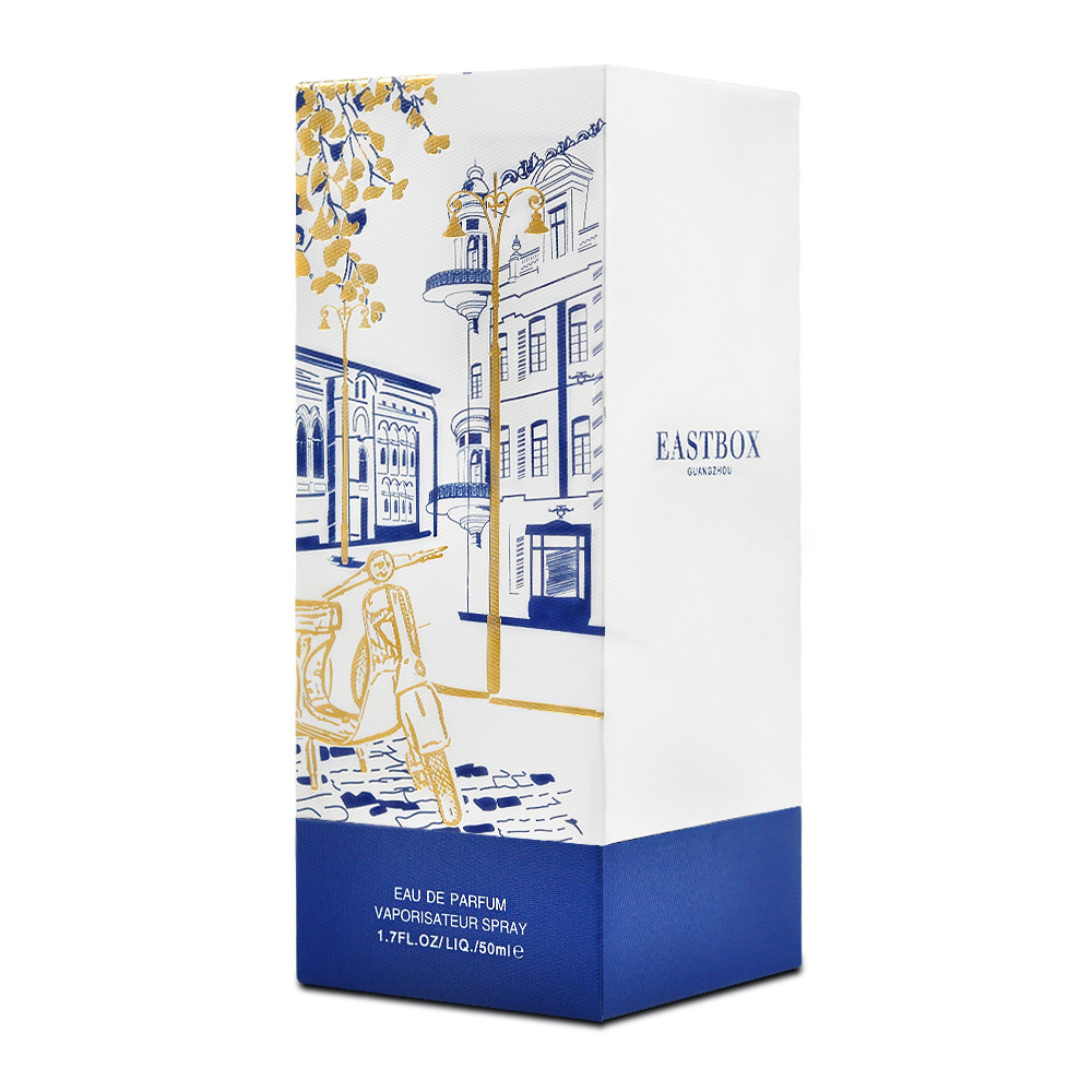 Square Luxury Cardboard Gift Packaging Box 57 Gsm C2S Art Paper For Perfumes Bottle