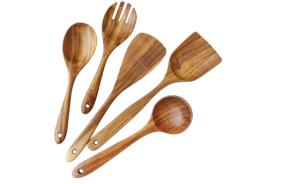 Quality Stainfree Wooden Kitchen Tools Set Toxinproof , NonBPA Wooden Cooking Set wholesale