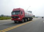 8X4 LHD Euro2 336HP Oil Tank Truck , 30CBM Crude Oil Transportation Trucks