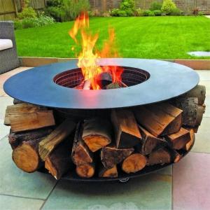 Quality Multifunctional Garden Furniture Round Metal Wood Burning Log Fire Pit wholesale