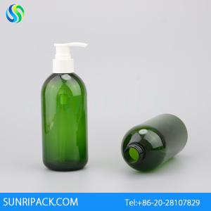 Quality 300ml green lotion plasitc bottles, 300ml shampoo plastic bottles wholesale