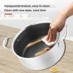 Amazon Hot Sale Multifunctional Silver Kitchen Cookware 304 Stainless Steel