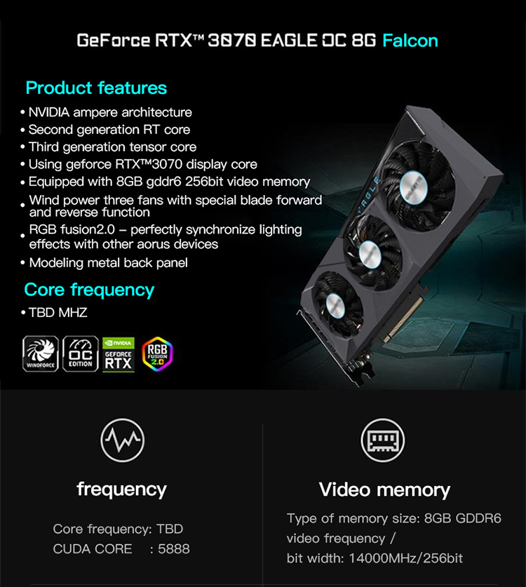 FCC Gigabyte NVIDIA Geforce RTX 3060 Gaming OC 12GB GDDR6 Graphics Card