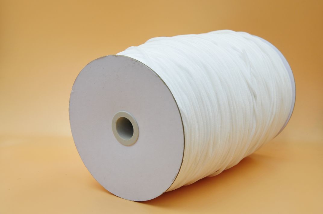 100 Yard 1/8 Inch Medical Elastic Band 3mm White Wide Round Band Soft Strap String