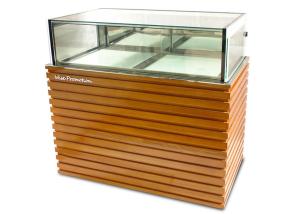 Quality Wood / Stainless Steel Base Glass Cake Refrigerator Showcase / Pastry Display Cabinet wholesale
