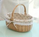 Handmade Natural Willow Wicker Picnic Basket Cheap Lunch Bags Hot sale products