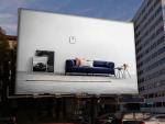 Flexible P8 Screen Outdoor Advertising LED Display SMD3535 Full Color 50/60hz