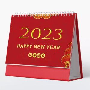 Quality Cardboard 190x260mm Printable Desk Calendar Double Wire O Binding wholesale