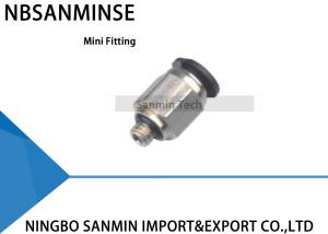 Quality PC - C Compact One Touch Fitting Mini Fittings Pneumatic Push In Pneumatic Air Male Straight Fitting Sanmin wholesale