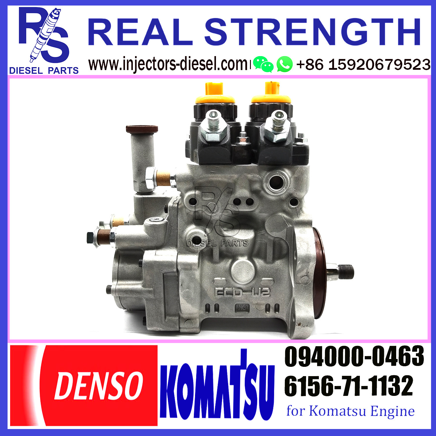 KOMATSU PC450-7 Denso Fuel Injection Pump Assy 094000-0463 094000-0464 6156-71-1132 6156-71-1133 6156-71-1134