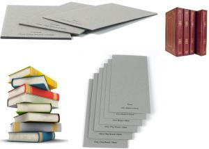 Quality 1100g / 1.78mm 100% Recycled Grey Cardboard for Bookcover / Arch file wholesale